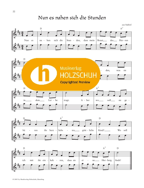 Nun es nahen sich die Stunden